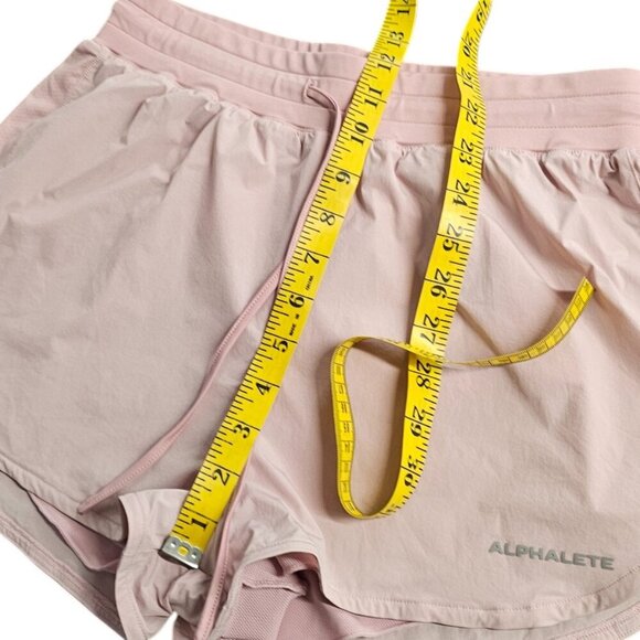 Alphalete Womens Athletic Shorts, Lined, Pink, High Rise, Running, Size Small - Picture 5 of 7